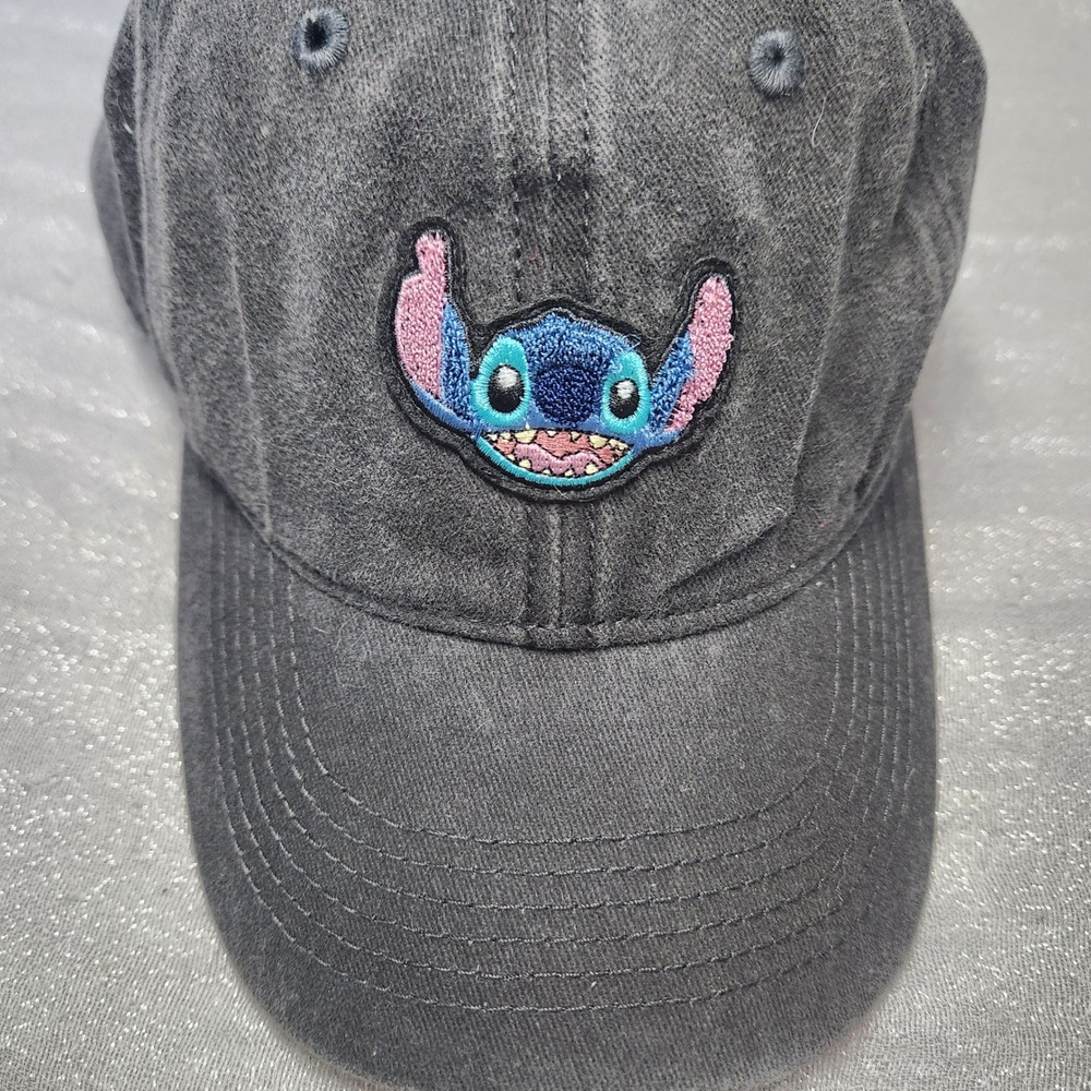Disney Stitch Baseball Cap Faded Acid Wash Adjustable Dad Hat Embroidered Lilo